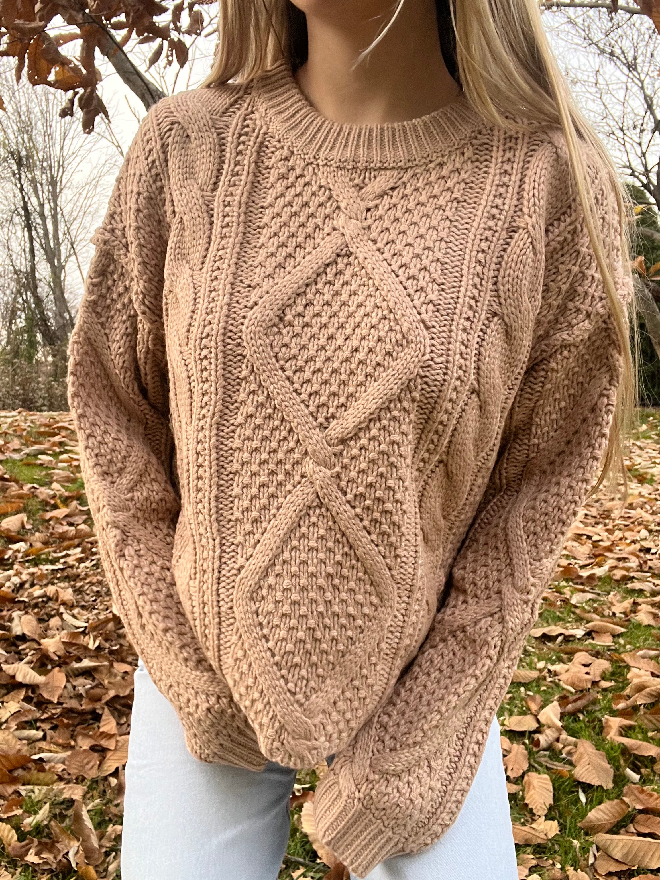 Charlotte cable knit sweater